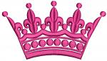 Crown Design Embroidery, Instant Download, 5 sizes. 