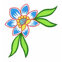 Flower Machine Embroidery Design