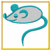 Mouse Machine Embroidery Design