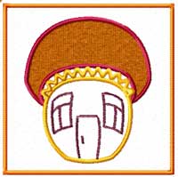 mushroom Machine Embroidery Design