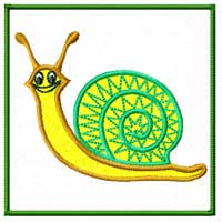 snail Machine Embroidery Design