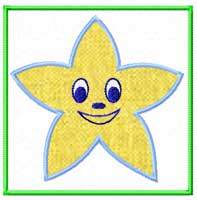 Star Machine Embroidery Design