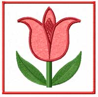 Tulip Machine Embroidery Design