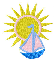 Boat Machine Embroidery Designs