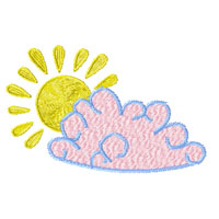 Sun Machine Embroidery Design
