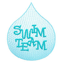 Swim Team Machine Embroidery Design