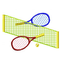 Tennis Machine Embroidery Design
