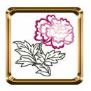Chinese Peony Flowers Machine Embroidery Designs Set