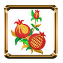 Pomegranates Machine Embroidery Designs Set
