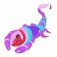 Zodiac Machine Embroidery Design: Scorpio