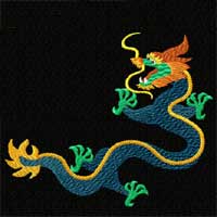 Chinese Dragons Machine embroidery designs set