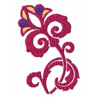 Elegant Flowers: 12 Machine Embroidery Designs 5x7