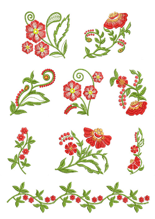 4-Hobby.com - Machine Embroidery Designs :: Flowers :: Fantasy Flowers ...