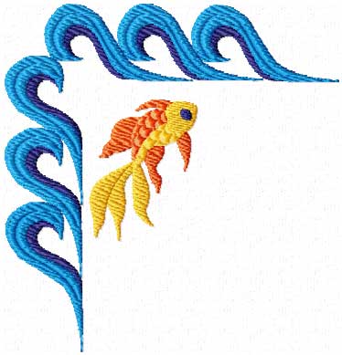 Funky Fish 12 machine embroidery designs set 4x4  