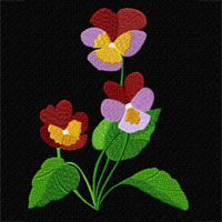 Garden #2 8 Flowers embroidery designs set 5x7 snowdrop  