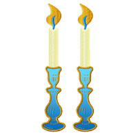 Candles Applique Embroidery Designs