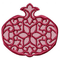 12 Lacy Pomegranate s Machine Embroidery Designs set 4x4