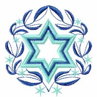 Star of David 12 Machine Embroidery Designs set 4x4  