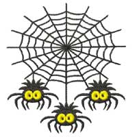 Funky Spiders 22 machine embroidery designs set 5x7  