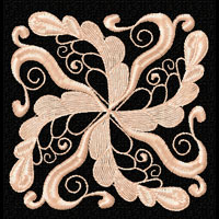 Floral Ornaments Square Quilt Blocks Machine Embroidery Designs