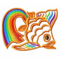 4-Hobby.com - Machine Embroidery Designs :: Fish :: Rainbow Chinese ...