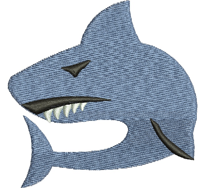 Shark Machine Embroidery Design 