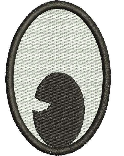 Oval Eye Machine Embroidery Design | Machine Embroidery Design for Soft Toy