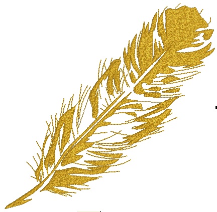 Feather Embroidery Design / Pen Machine Embroidery Design 