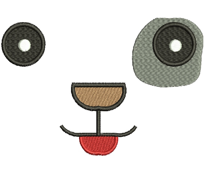 Spot Dog Doll Face | Muzzle for Embroidery on Clothes or Dolls