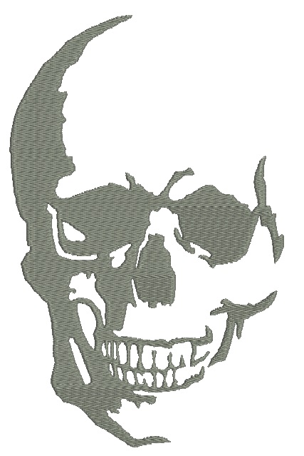 Skull Machine Embroidery Design