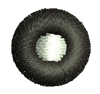 Small Simple Round Eye for Soft Toy - Bear, Cat, Dog Eyes Machine Embroidery Design