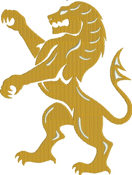 Vintage Royal Lion Machine Embroidery Design