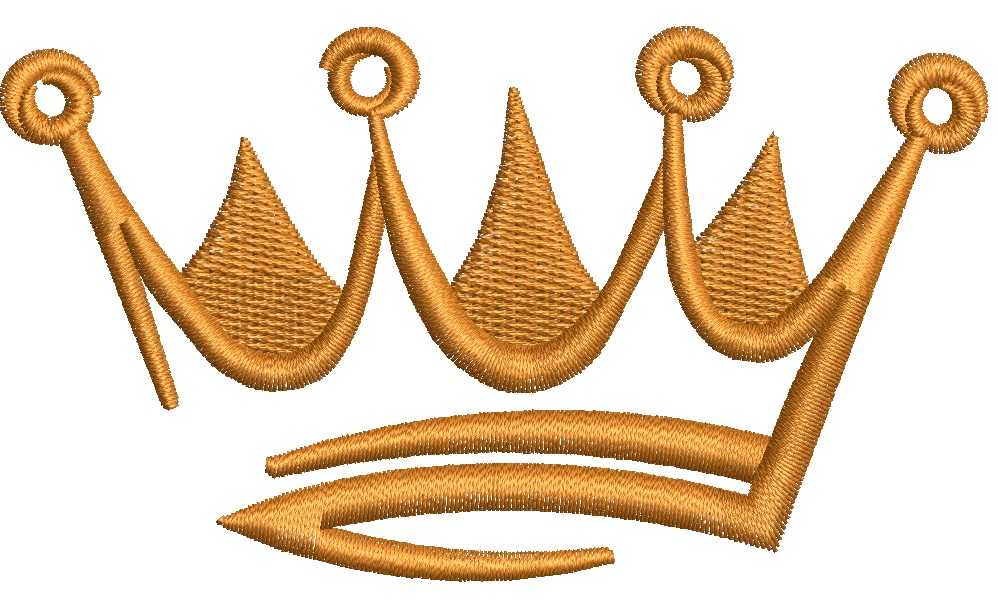 Regal Crown Embroidery Design