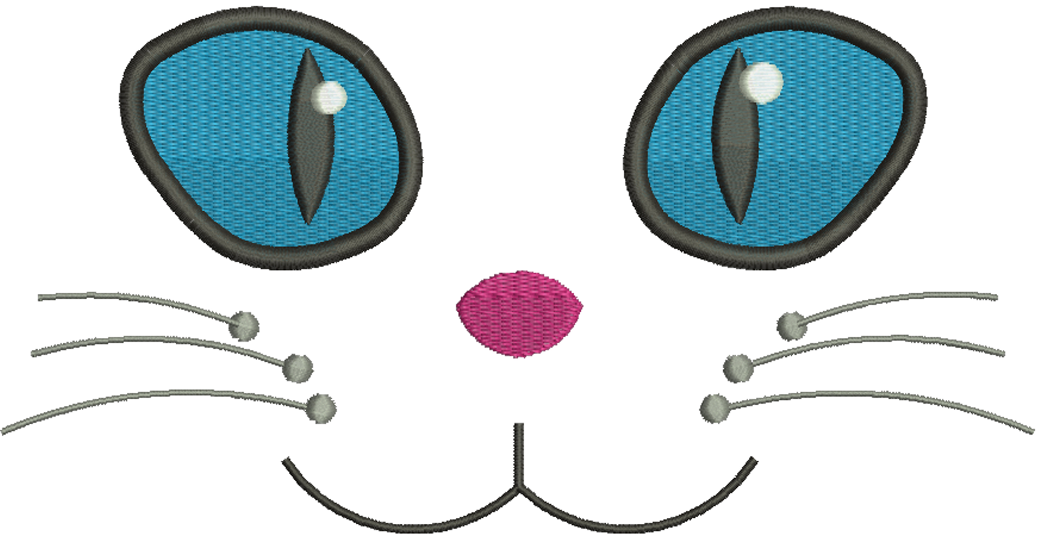 Big Cat Eye Machine Embroidery Designs