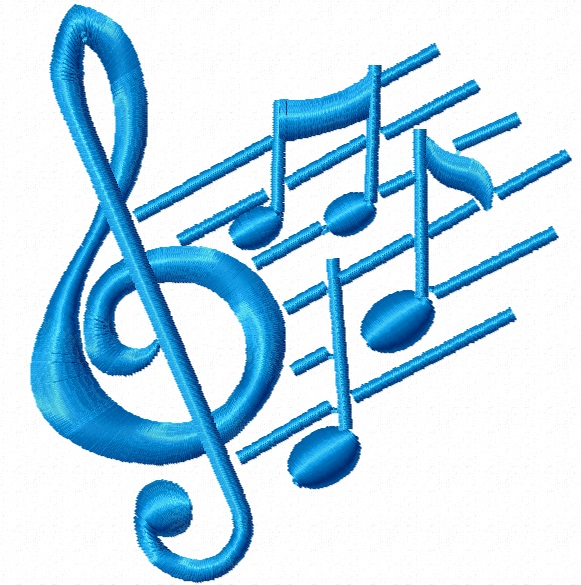 Treble Clef, music, notes Machine Embroidery Designs, instantly download 