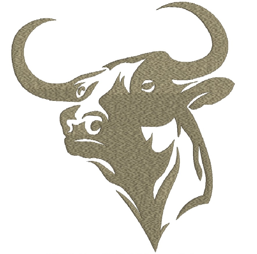 bull  , Taurus Zodiac Sign - Machine embroidery design 