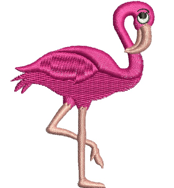 flamingo small size  Machine Embroidery Designs, instantly download 