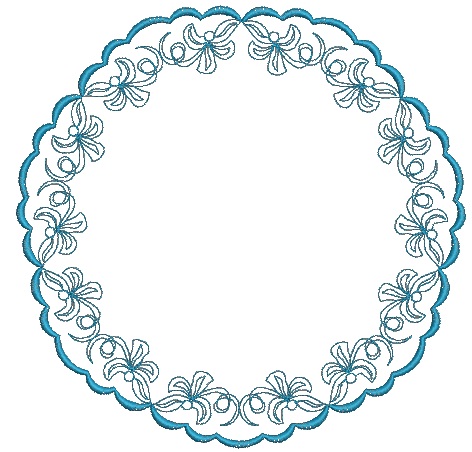 Set   circular frame, corner, border, oval pattern Machine Embroidery Designs 