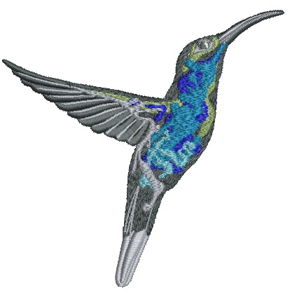 Hummingbird Machine Embroidery Design 