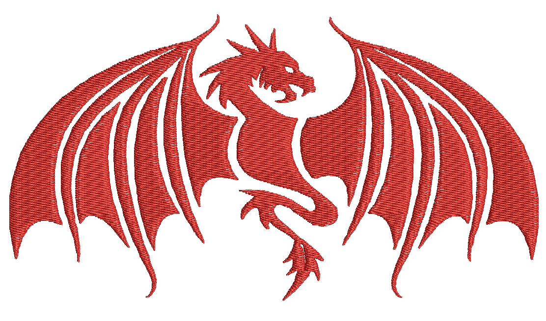 Dragon design machine embroidery design 