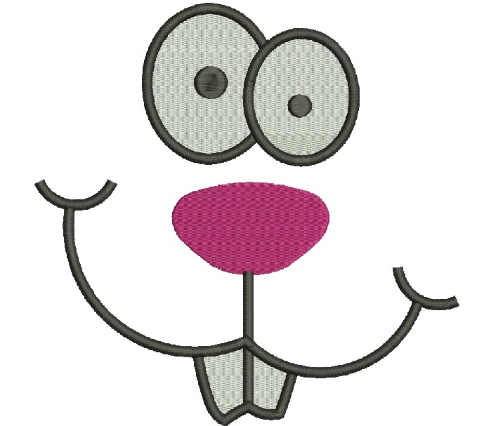 Funny Muzzle Of A Hare, Easter Embroidery Face, Embroidery Rabbit Machine Embroidery Designs, instantly download 