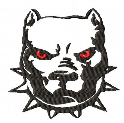 Pitbull embroidery Machine Embroidery Design  