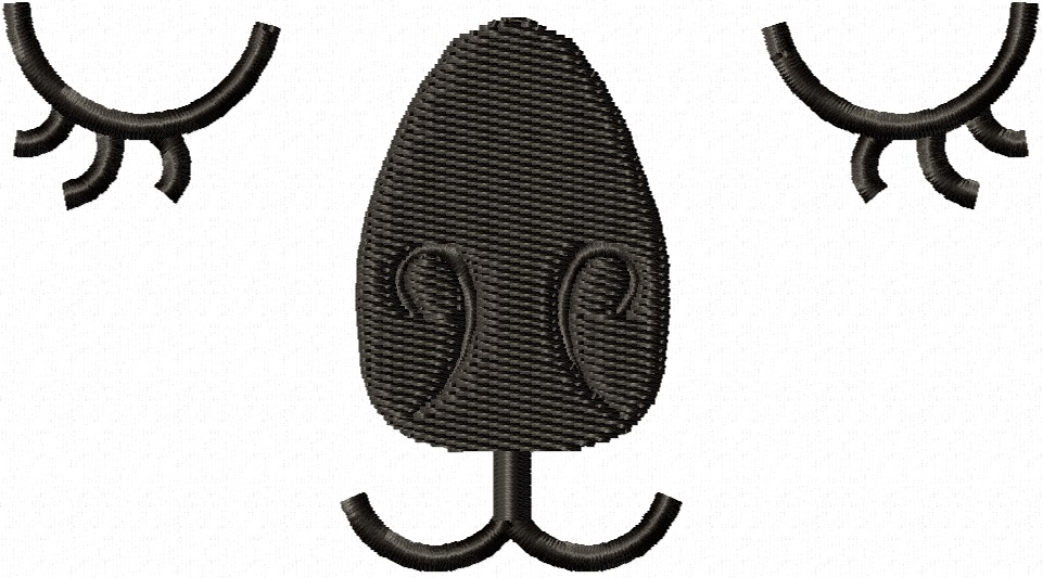 Koala bear, Muzzle for embroidery on clothes or dolls Instant Download 