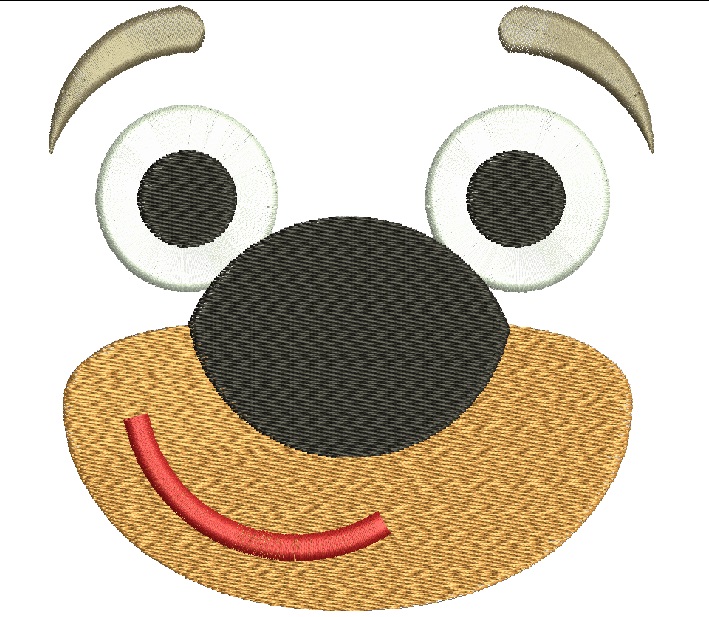 Muzzle doggie soft toys Machine Embroidery Designs, instantly download 