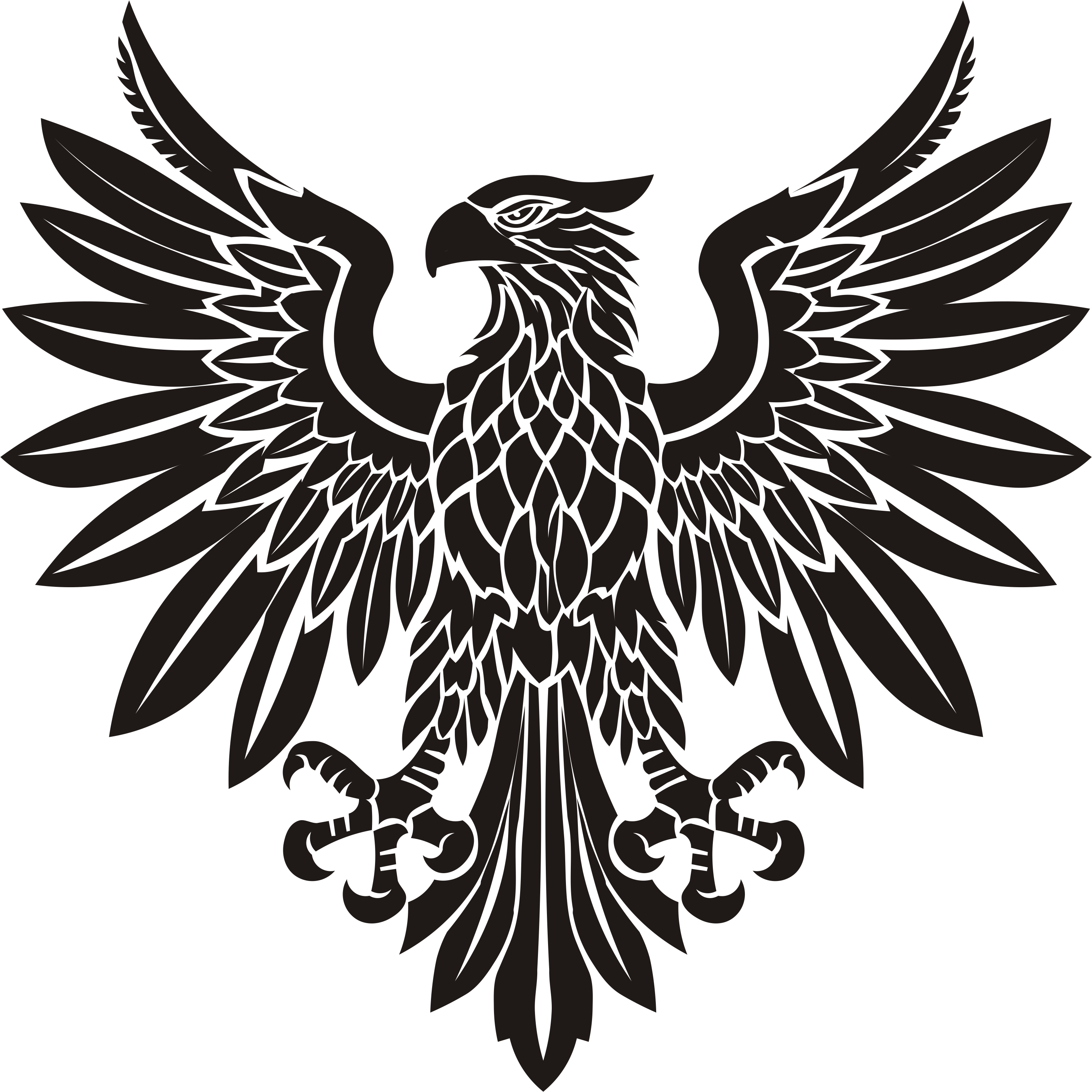 Eagle  heraldic eagle eagle of the roman legion SVG. dxf, PNG. EPS. jpg big size, Instant Download