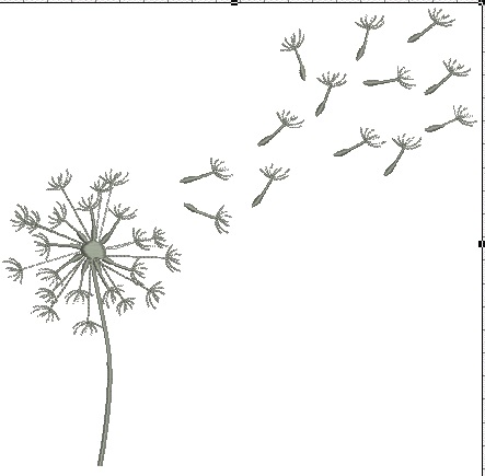 Dandelions Machine Embroidery Design 