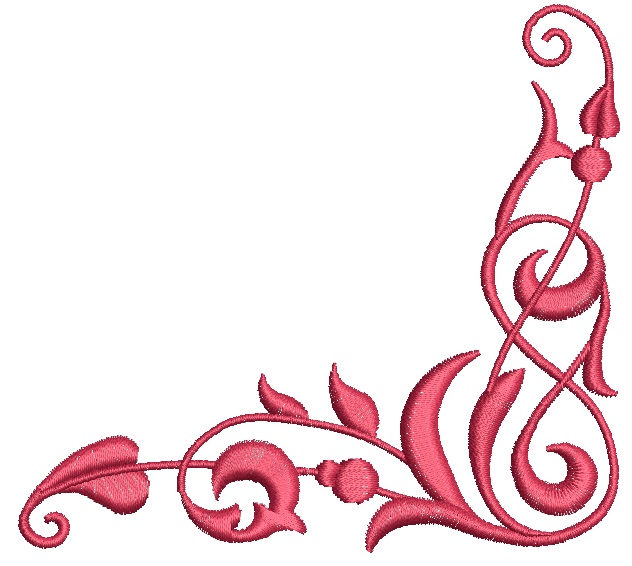 Ornamental corner machine embroidery design 06072025