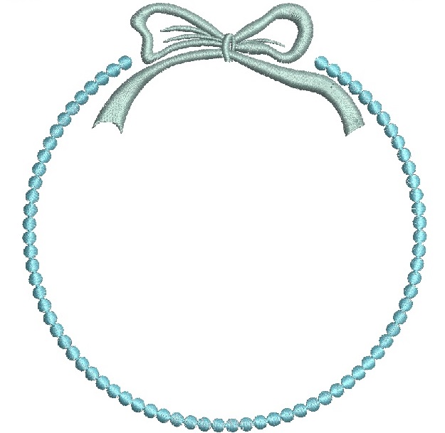 Monogram Frame Machine Embroidery Design 