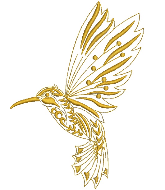 Colibri Machine Embroidery Design 