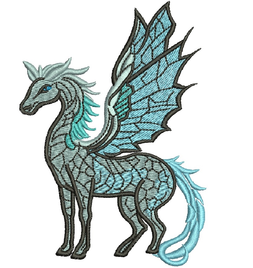 Pegasus Machine Embroidery Design 